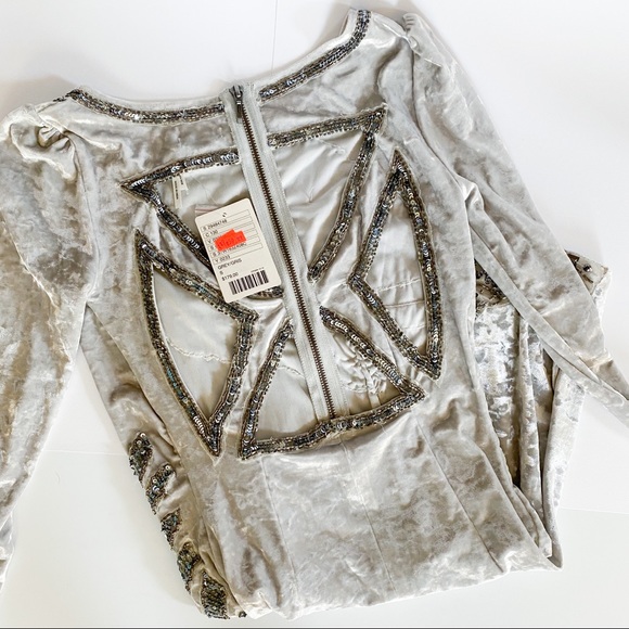 Urban Outfitters Velvet Sequin Dress - Picture 2 of 4